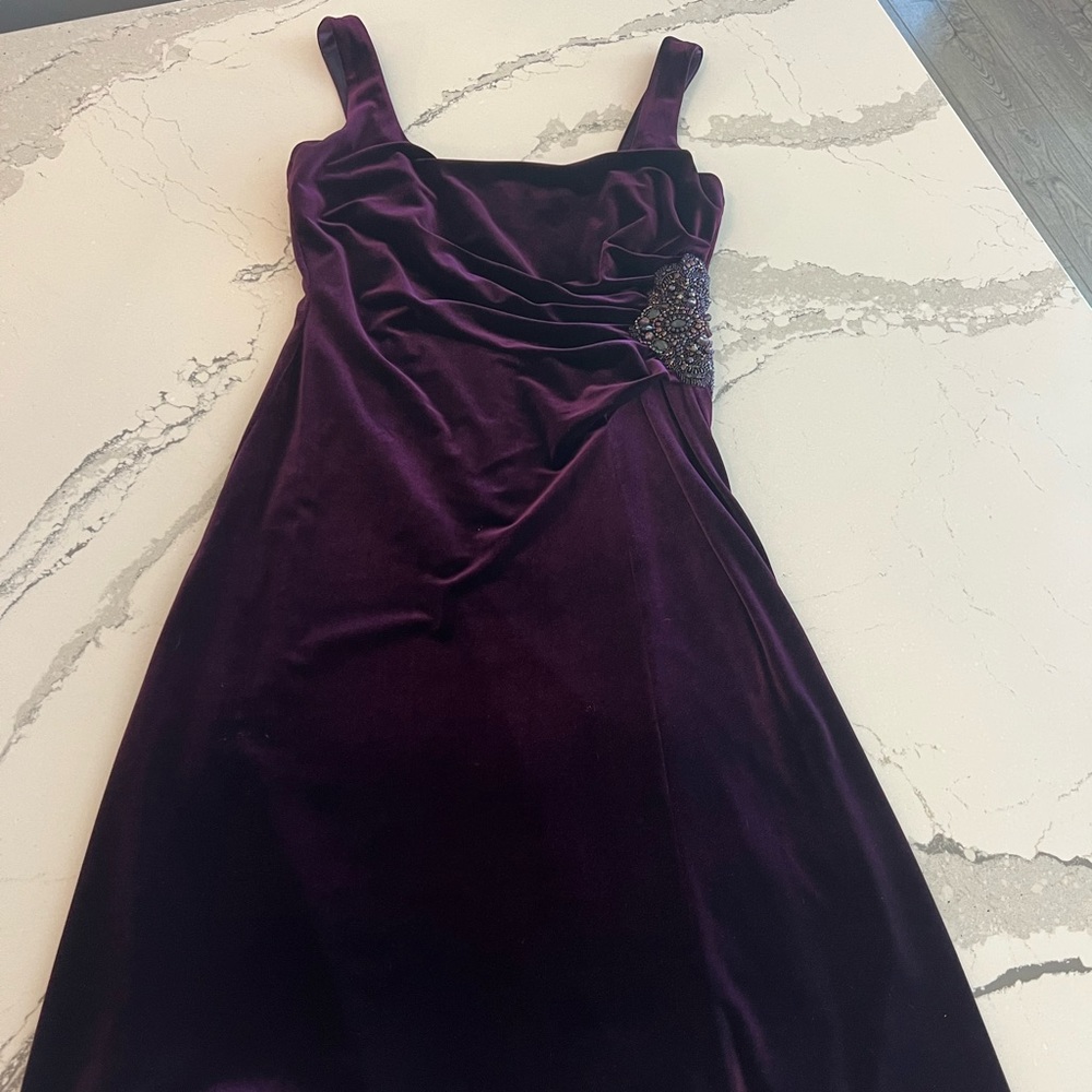 David Meister Velvet Cocktail Dress